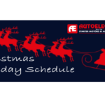 Autoelectro Christmas Schedule