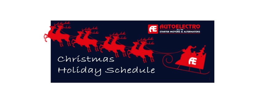 Autoelectro Christmas Schedule